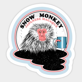 Japanese Macaque Snow Monkey Sticker